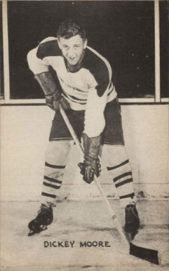 1948 Exhibits Dickie Moore # Hockey Card