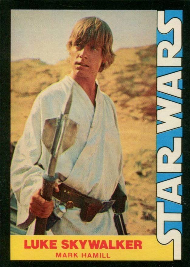 1977 Star Wars Wonder Bread Luke Skywalker #1 Non-Sports Card
