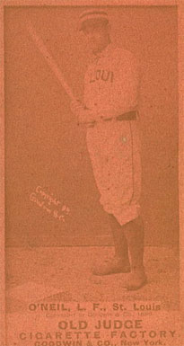 1887 Old Judge O'Neil, L.F., St. Louis #356-10a Baseball Card