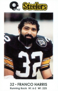 1983 Steelers Police Franco Harris #32 Football Card