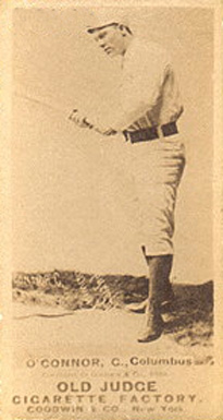 1887 Old Judge O'Connor, C., Columbus #354-1a Baseball Card