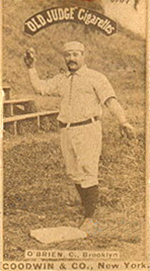 1887 Old Judge O'Brien, C., Brooklyn #349-4a Baseball Card