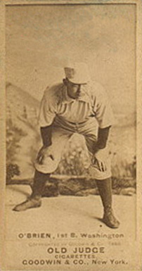 1887 Old Judge O'Brien, 1st B, Washington #350-3a Baseball Card