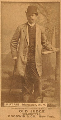 1887 Old Judge Mutrie, Manager, N.Y. #336-3a Baseball Card