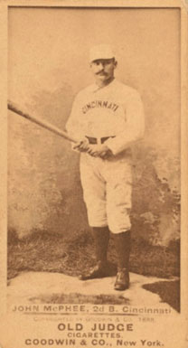 1887 Old Judge John McPhee, 2d B. Cincinnati #317-1a Baseball Card