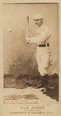 1887 Old Judge John McPhee, 2d B. Cincinnati #317-2a Baseball Card