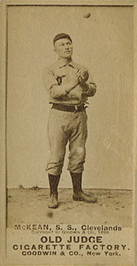 1887 Old Judge McKean, S.S., Clevelands #314-4a Baseball Card