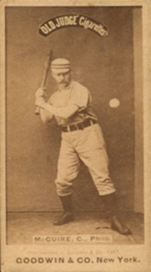 1887 Old Judge McGuire, C., Phila. #312-4a Baseball Card