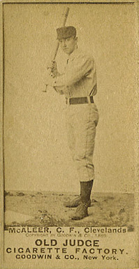 1887 Old Judge McAleer, C.F., Clevelands #300-1a Baseball Card