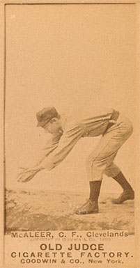 1887 Old Judge McAleer, C.F., Clevelands #300-3a Baseball Card