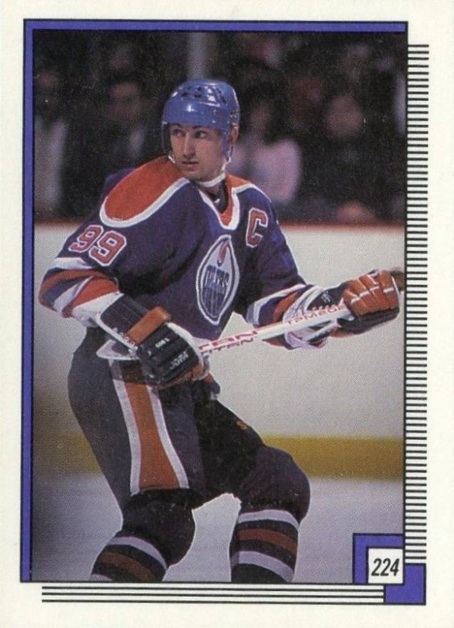 1988 O-Pee-Chee Sticker Wayne Gretzky #224 Hockey Card
