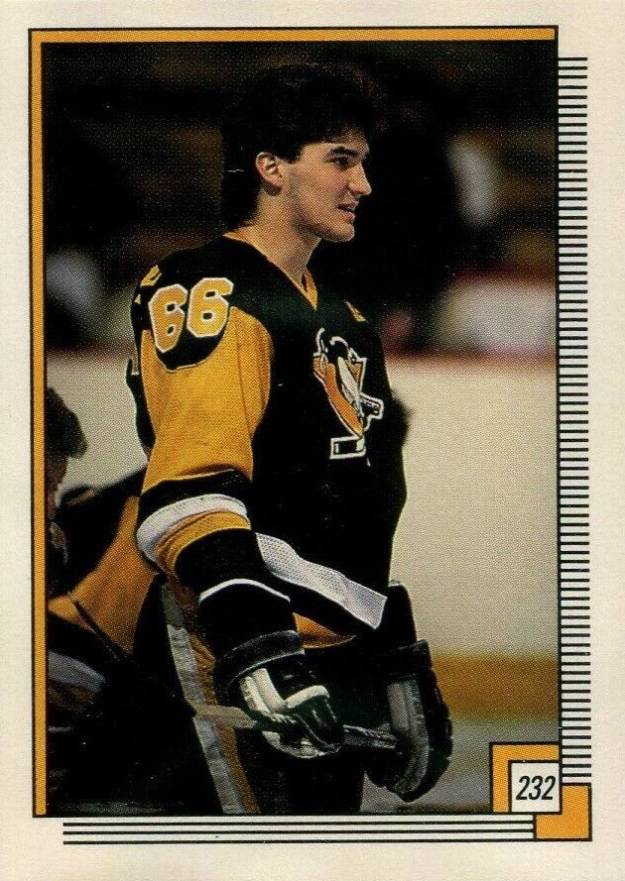 1988 O-Pee-Chee Sticker Mario Lemieux #232 Hockey Card