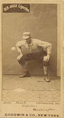 1887 Old Judge Mack, Catcher, Washington #285-2b Baseball Card