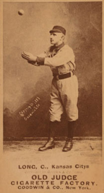 1887 Old Judge Long, C., Kansas Citys #278-4b Baseball Card