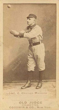 1887 Old Judge Long, C. Chicago Maroons #278-4a Baseball Card