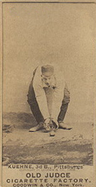 1887 Old Judge Kuehne, 3d B., Pittburgs #271-2b Baseball Card