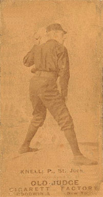 1887 Old Judge Knell, P., St. Joes #266-3a Baseball Card