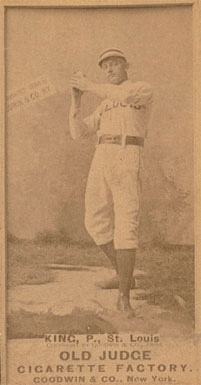 1887 Old Judge King, P., St. Louis #263-1a Baseball Card