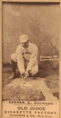 1887 Old Judge Keenan, C., Cincinnatti #253-2a Baseball Card