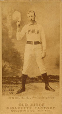 1887 Old Judge Irwin, S.S., Philadelphias #244-11b Baseball Card