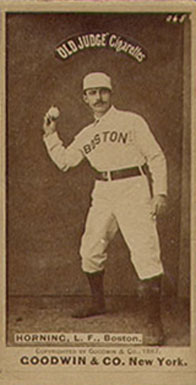 1887 Old Judge Hornung, L.F., Boston. #235-2b Baseball Card