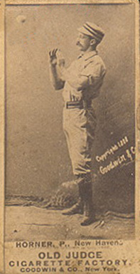 1887 Old Judge Horner, P., New Havens #234-2a Baseball Card