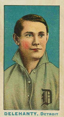 1910 Nadja Caramels Delehanty, Detroit #9 Baseball Card