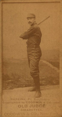 1887 Old Judge Harkins, P., Baltimores #214-4a Baseball Card