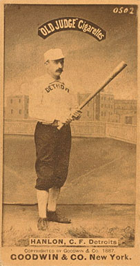 1887 Old Judge Hanlon, C.F. Detroits #212-2a Baseball Card