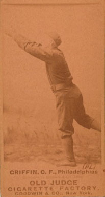 1887 Old Judge Griffin, C.F., Philadelphias (PL) #200-3b Baseball Card