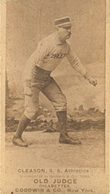 1887 Old Judge Gleason, S.S. Athletics #193-4a Baseball Card