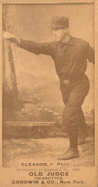 1887 Old Judge Gleason, P. Phila #192-5a Baseball Card