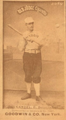 1887 Old Judge Ganzel, C. Detroits #179-3a Baseball Card
