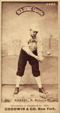 1887 Old Judge Ganzel, C. Detroits #179-1a Baseball Card