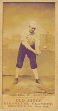 1887 Old Judge Ganzel, C., Bostons #179-1b Baseball Card