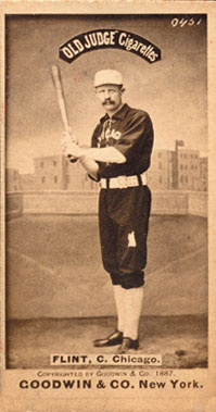 1887 Old Judge Flint, C. Chicago. #163-4a Baseball Card