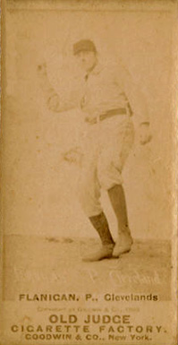 1887 Old Judge Flanigan, P., Clevelands #162-3a Baseball Card