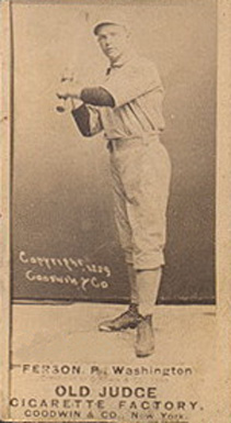 1887 Old Judge Ferson, P., Washington #158-5a Baseball Card