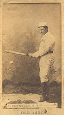 1887 Old Judge F. Fennelly, S.S., Cincinnati #156-2a Baseball Card