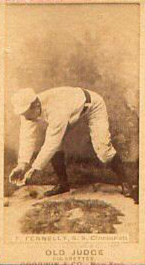 1887 Old Judge F. Fennelly, S.S., Cincinnati #156-1a Baseball Card