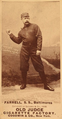 1887 Old Judge Farrell, S.S., Baltimores #154-11a Baseball Card