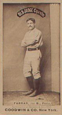 1887 Old Judge Farrar, 1st B., Phila. #153-6b Baseball Card