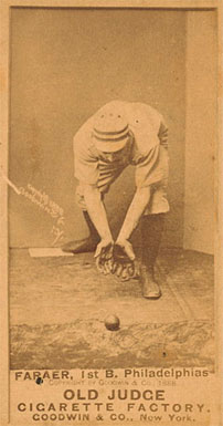 1887 Old Judge Farraer, 1st B. Philadelphias #153-2a Baseball Card