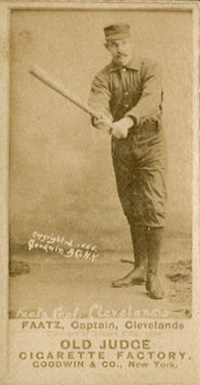 1887 Old Judge Faatz, Captain, Clevelands #150-2b Baseball Card