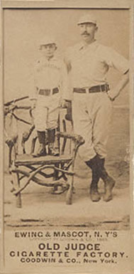 1887 Old Judge Ewing & Mascot, N.Y's #149-11b Baseball Card