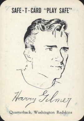 1948 Safe-T-Card Harry Gilmer #28 Football Card