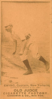 1887 Old Judge Ewing, Captain, New Yorks #149-6a Baseball Card