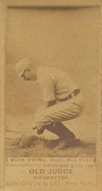 1887 Old Judge Buck Ewing, Capt., New Yorks #149-7a Baseball Card