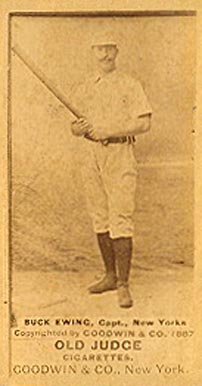 1887 Old Judge Buck Ewing, Capt., New Yorks #149-9b Baseball Card