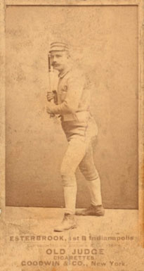 1887 Old Judge Esterbrook, 1st B Indianapolis #146-5a Baseball Card